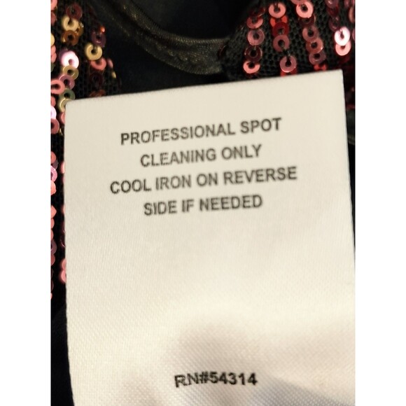 NWT Premier Amour Sequin Wrap Party Dress Cocktail Size 10 Red, Cranberry Gold - Picture 10 of 11